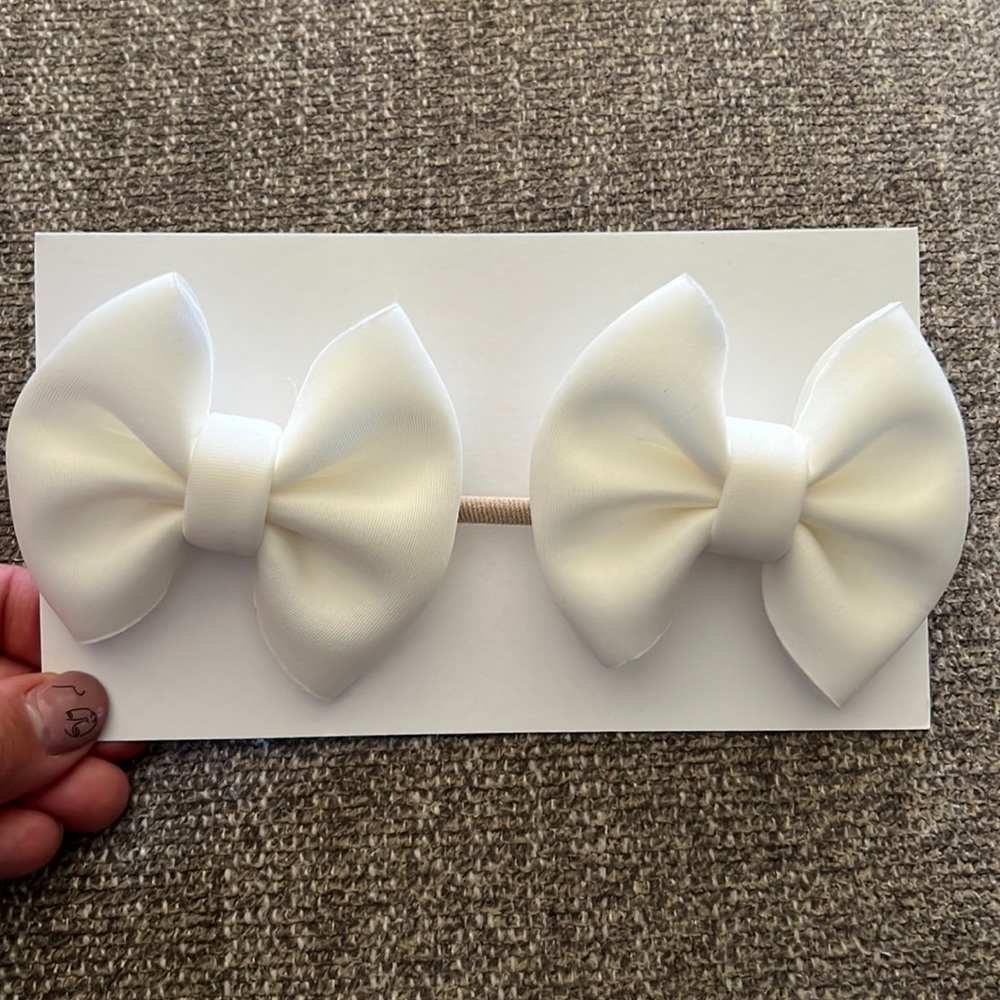 Baby girl Puff double headband